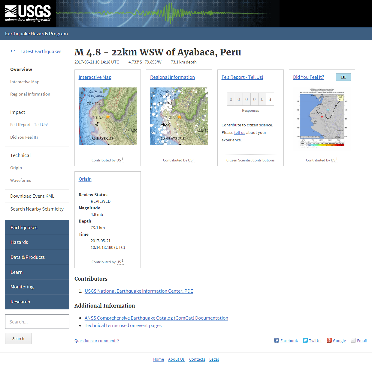 M 4.8 - 22km WSW of Ayabaca, Peru.png