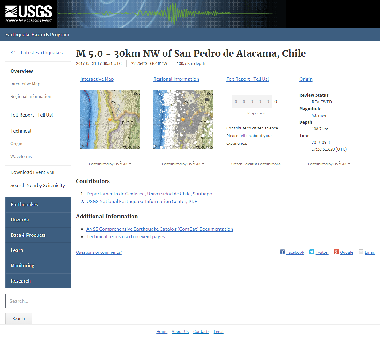 M 5.0 - 30km NW of San Pedro de Atacama, Chile.png
