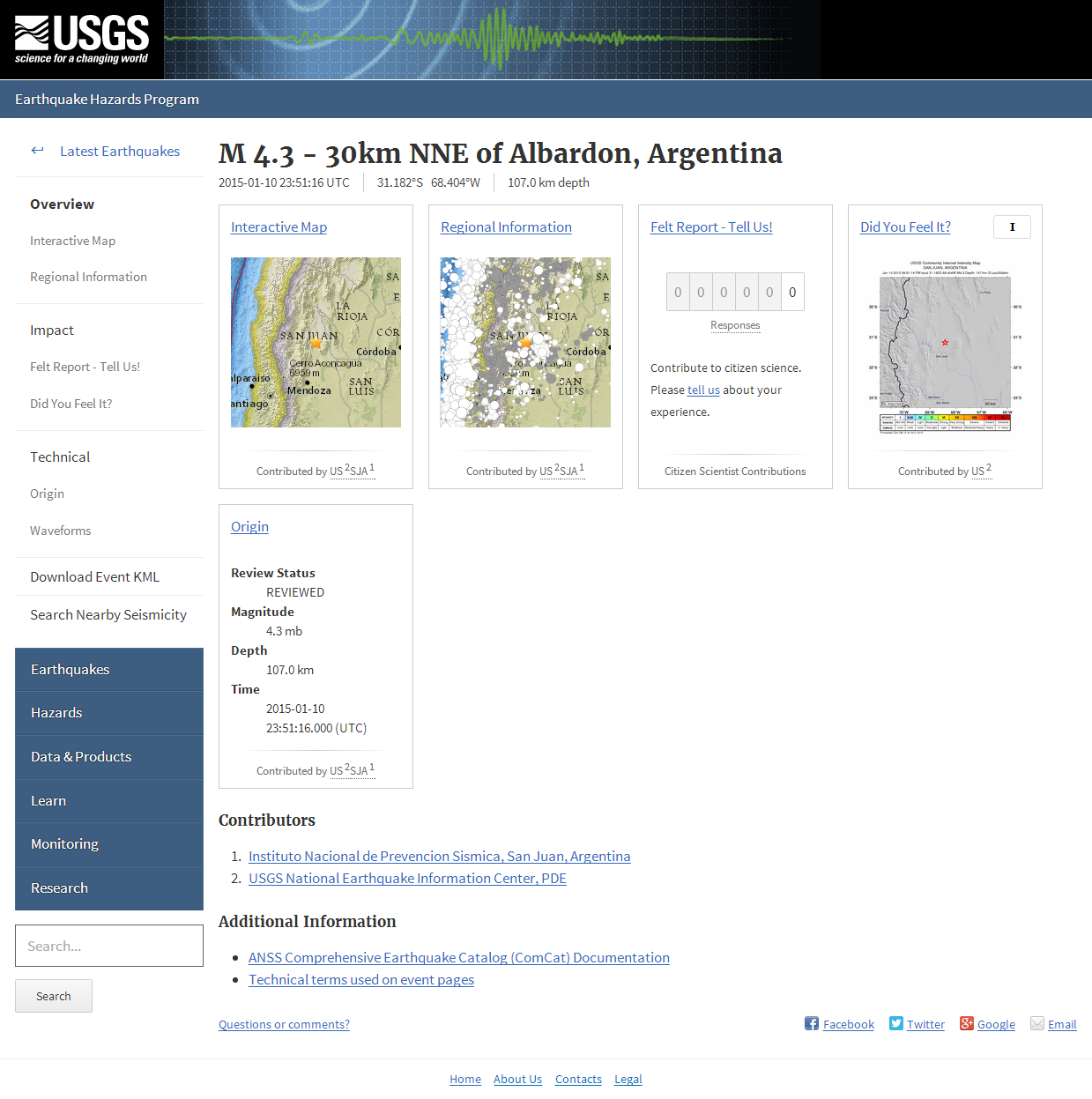 M 4.3 - 30km NNE of Albardon, Argentina.png