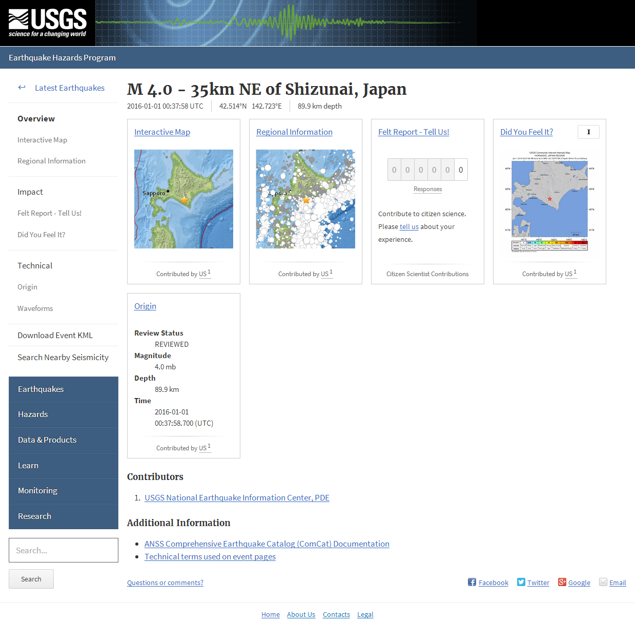 M 4.0 - 35km NE of Shizunai, Japan.png