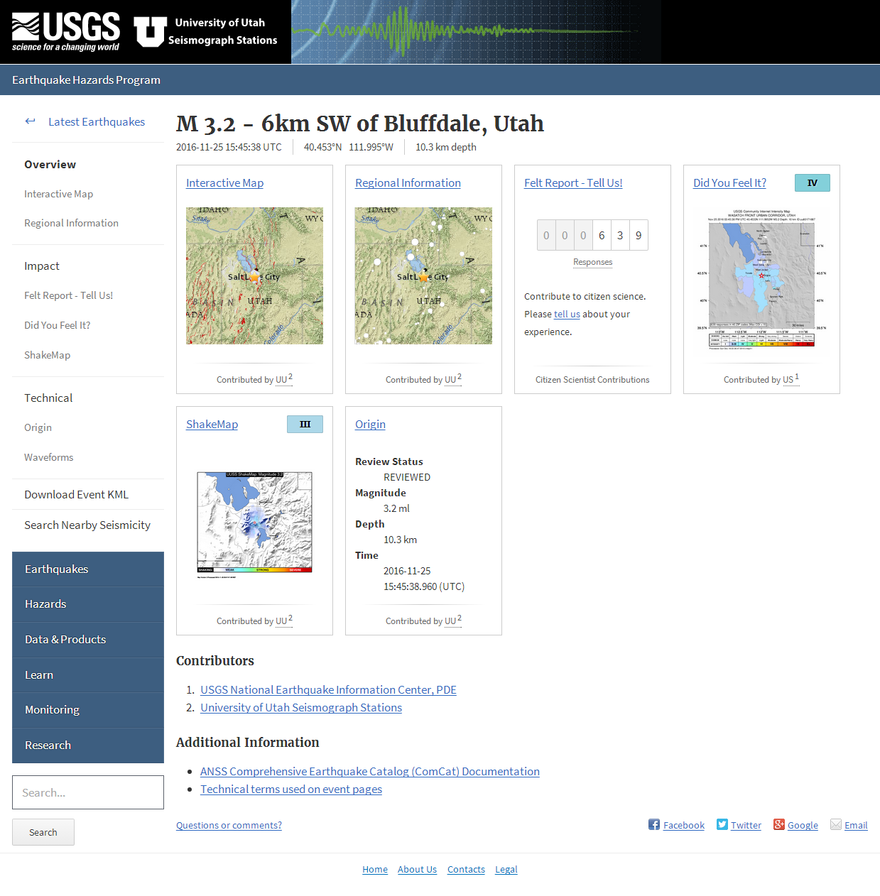 M 3.2 - 6km SW of Bluffdale, Utah.png