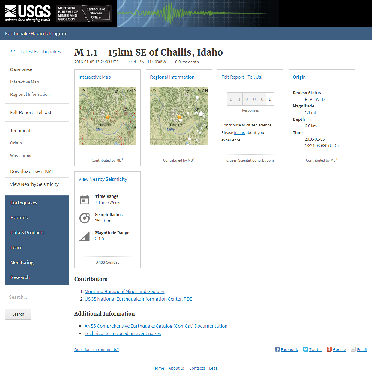 M 1.1 - 15km SE of Challis, Idaho.png
