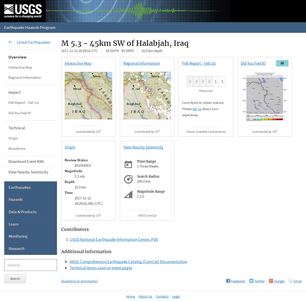 M 5.3 - 45km SW of Halabjah, Iraq.png
