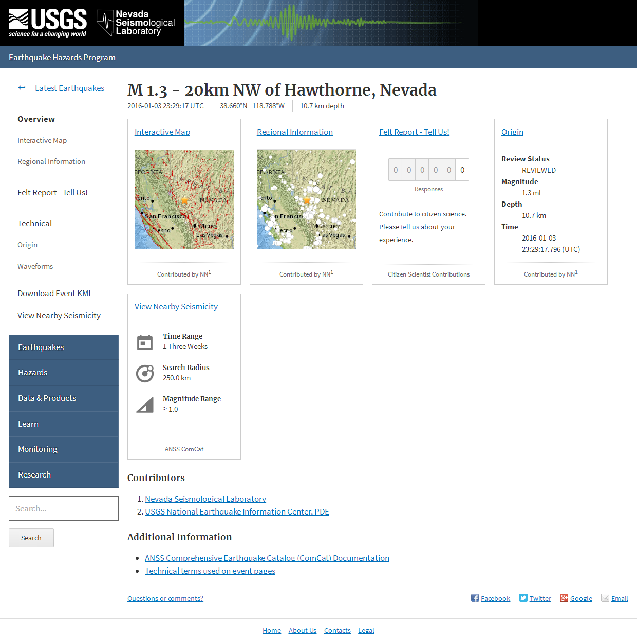 M 1.3 - 20km NW of Hawthorne, Nevada.png