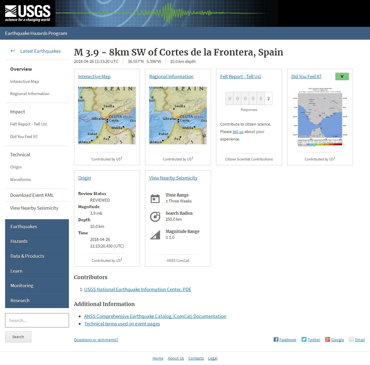 M 3.9 - 8km SW of Cortes de la Frontera, Spain.png