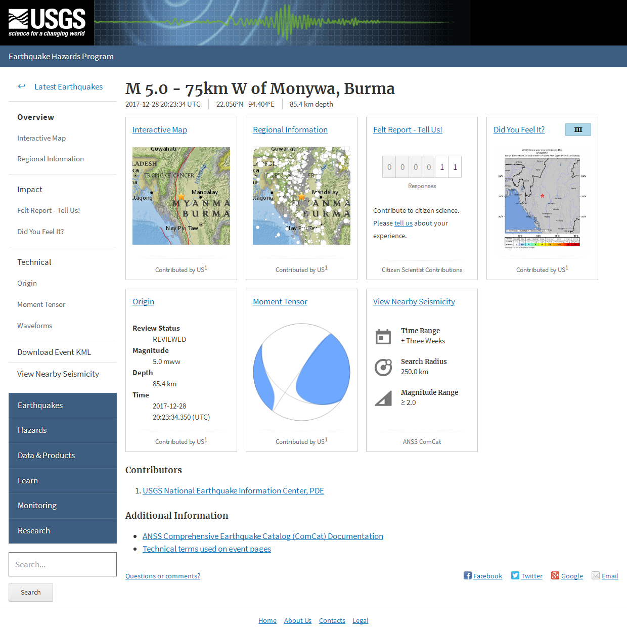 M 5.0 - 75km W of Monywa, Burma.png