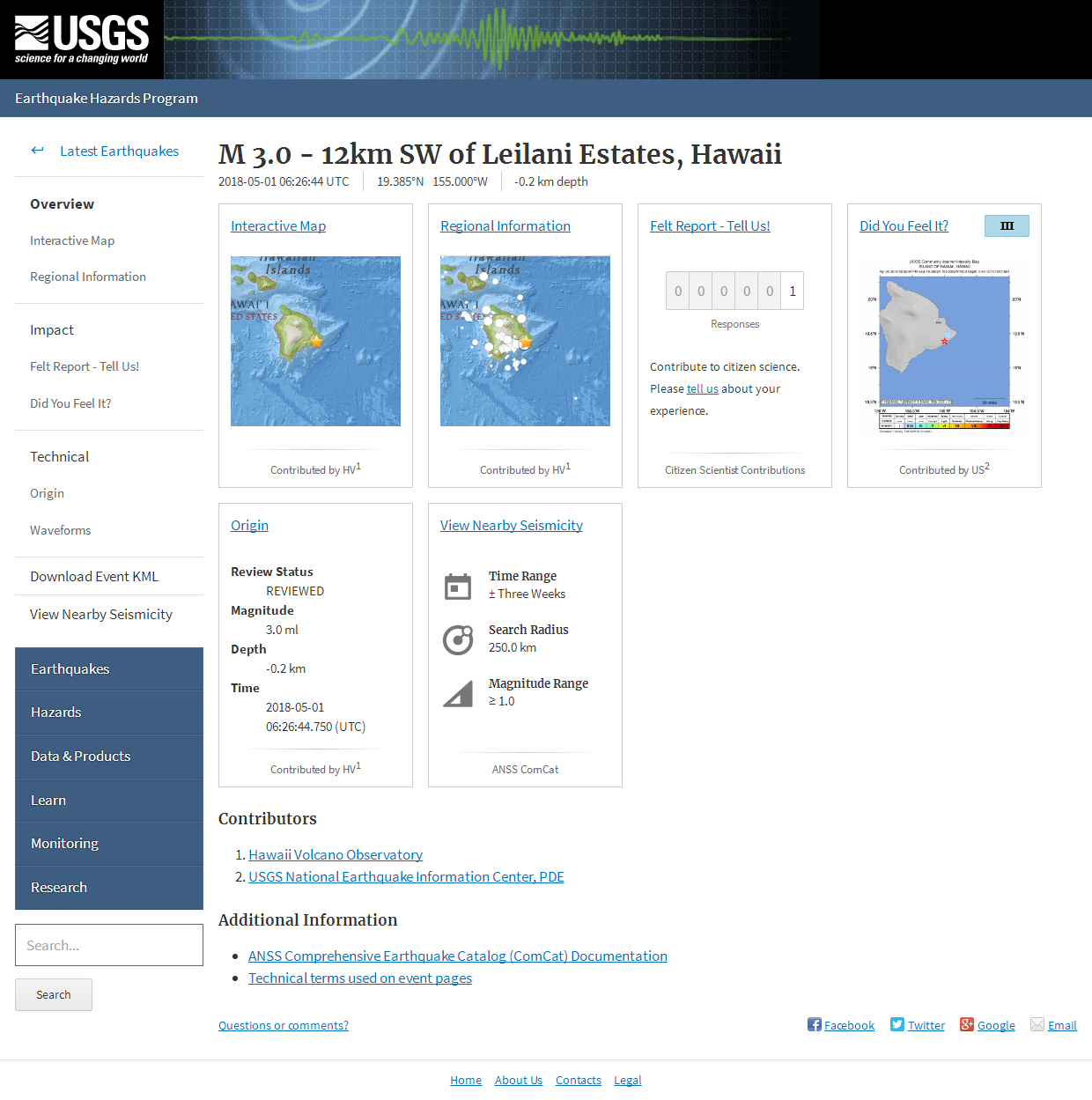 M 3.0 - 12km SW of Leilani Estates, Hawaii.png
