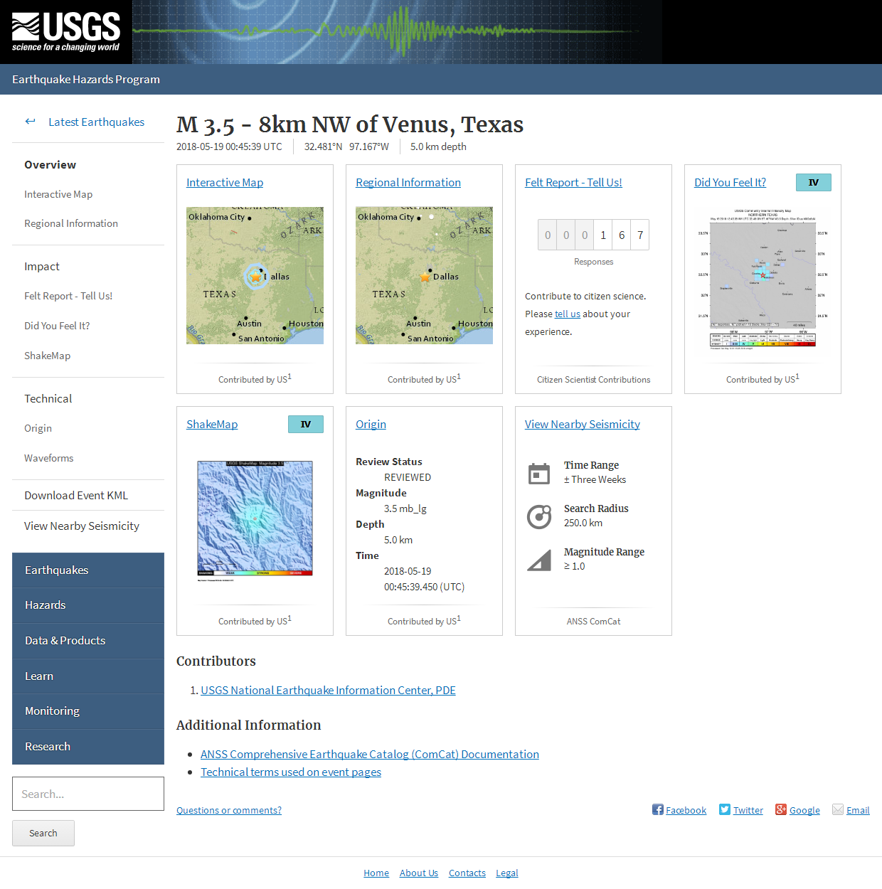 M 3.5 - 8km NW of Venus, Texas.png