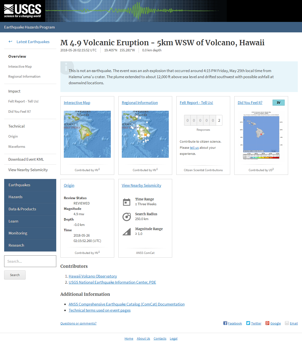 M 4.9 Volcanic Eruption - 5km WSW of Volcano, Hawaii.png