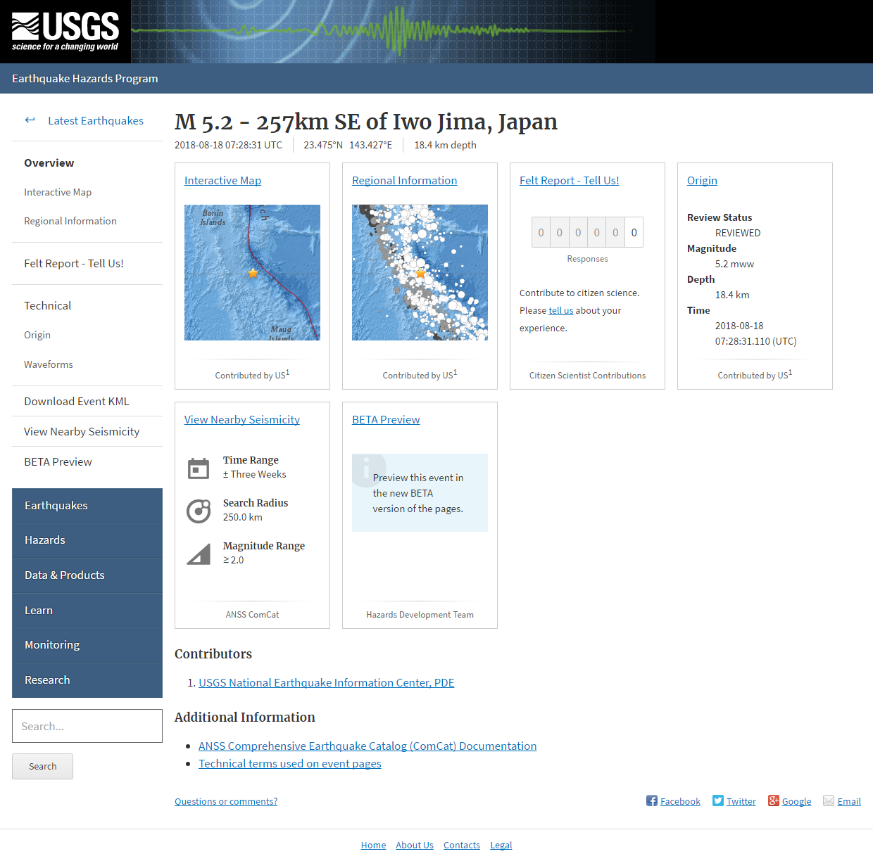 M 5.2 - 257km SE of Iwo Jima, Japan.png