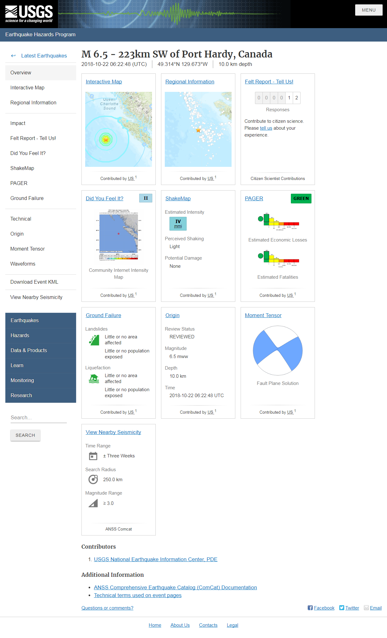 M 6.5 - 223km SW of Port Hardy, Canada.png