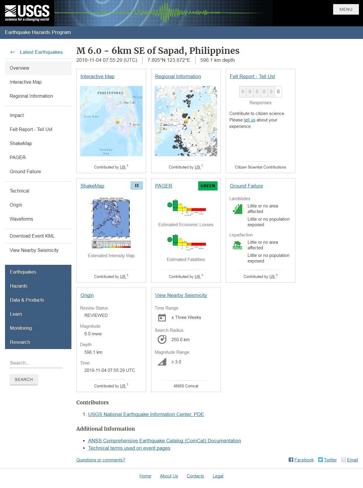 M 6.0 - 6km SE of Sapad, Philippines.png
