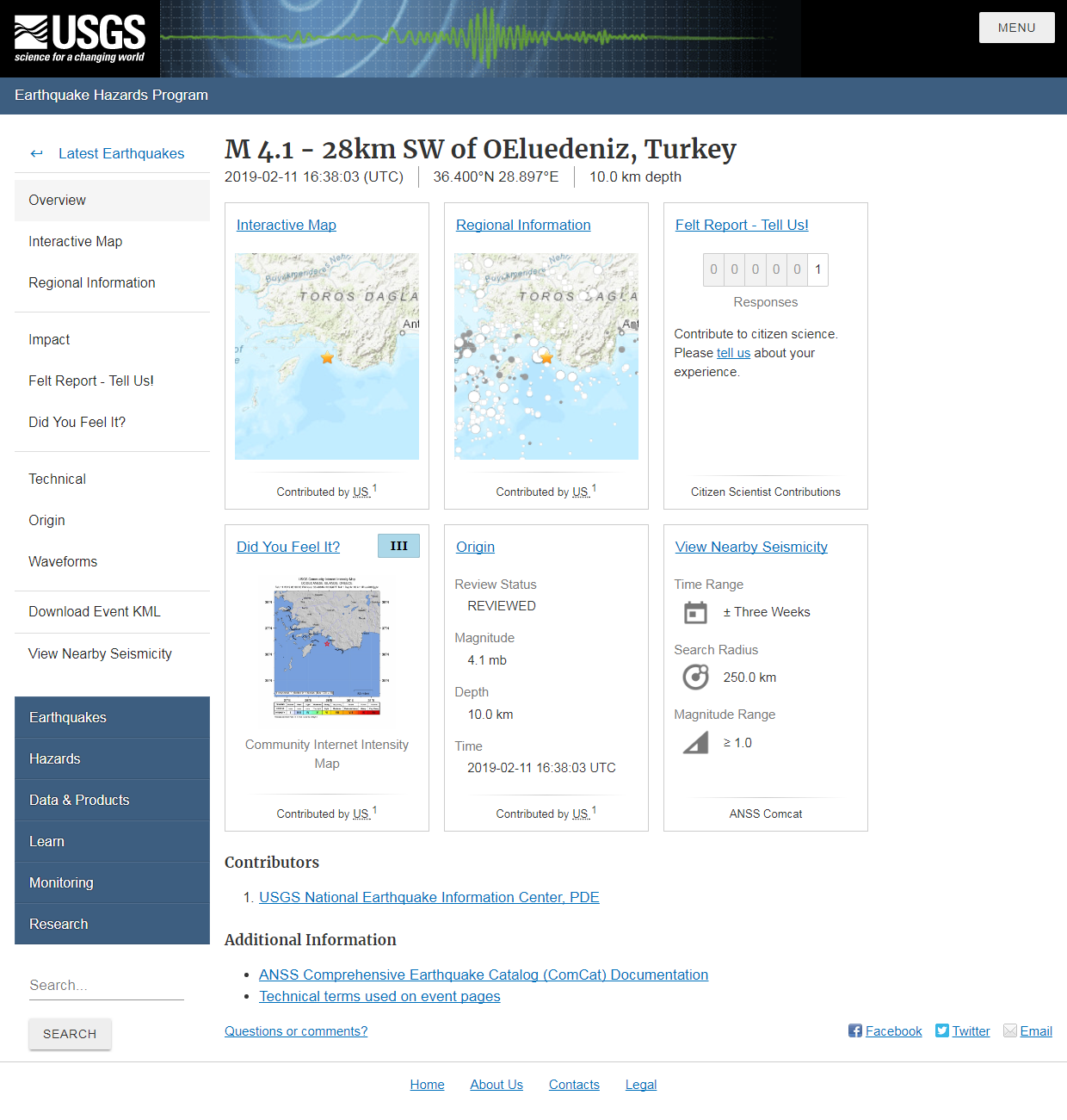 M 4.1 - 28km SW of OEluedeniz, Turkey.png