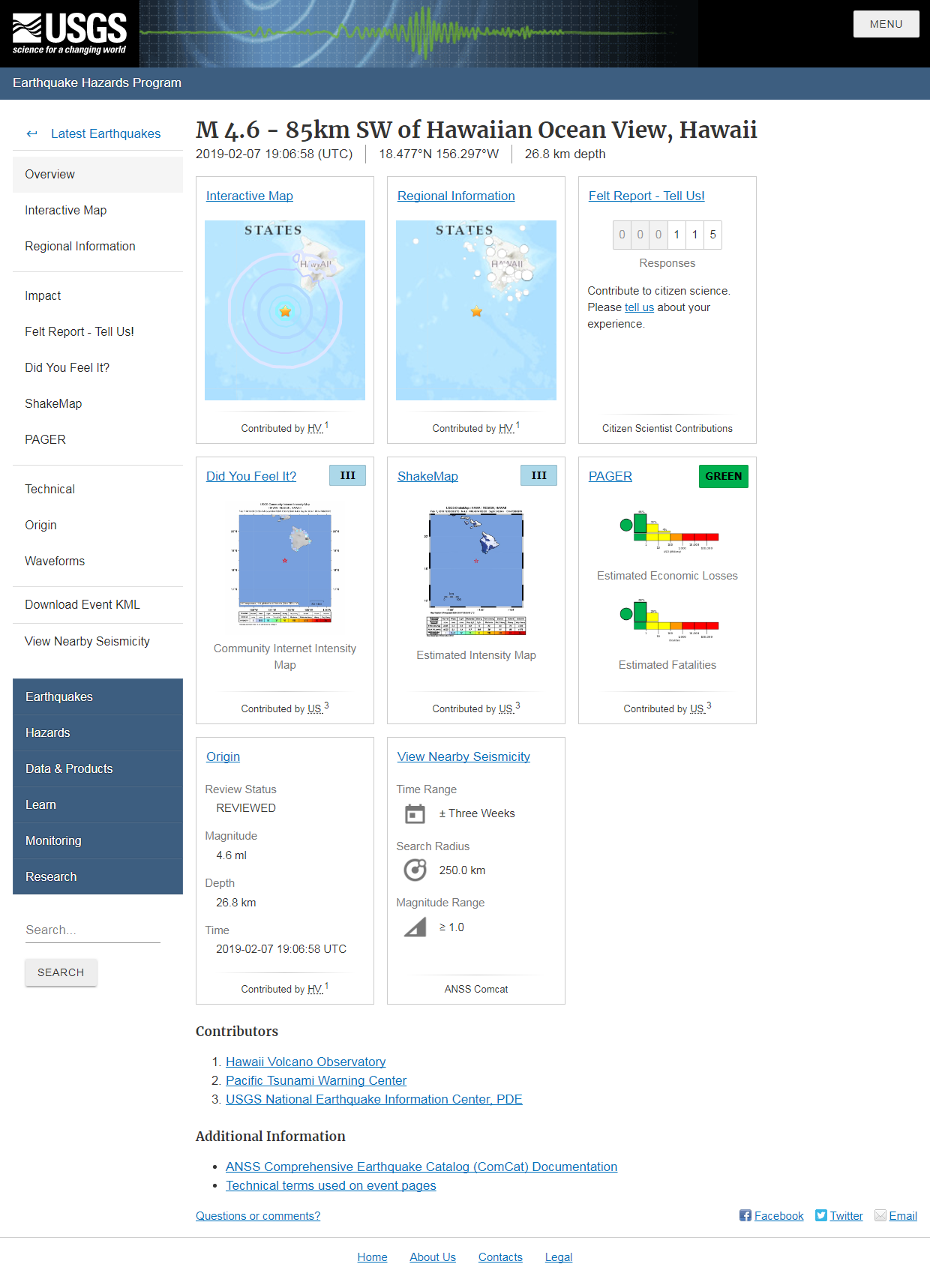 M 4.6 - 85km SW of Hawaiian Ocean View, Hawaii.png