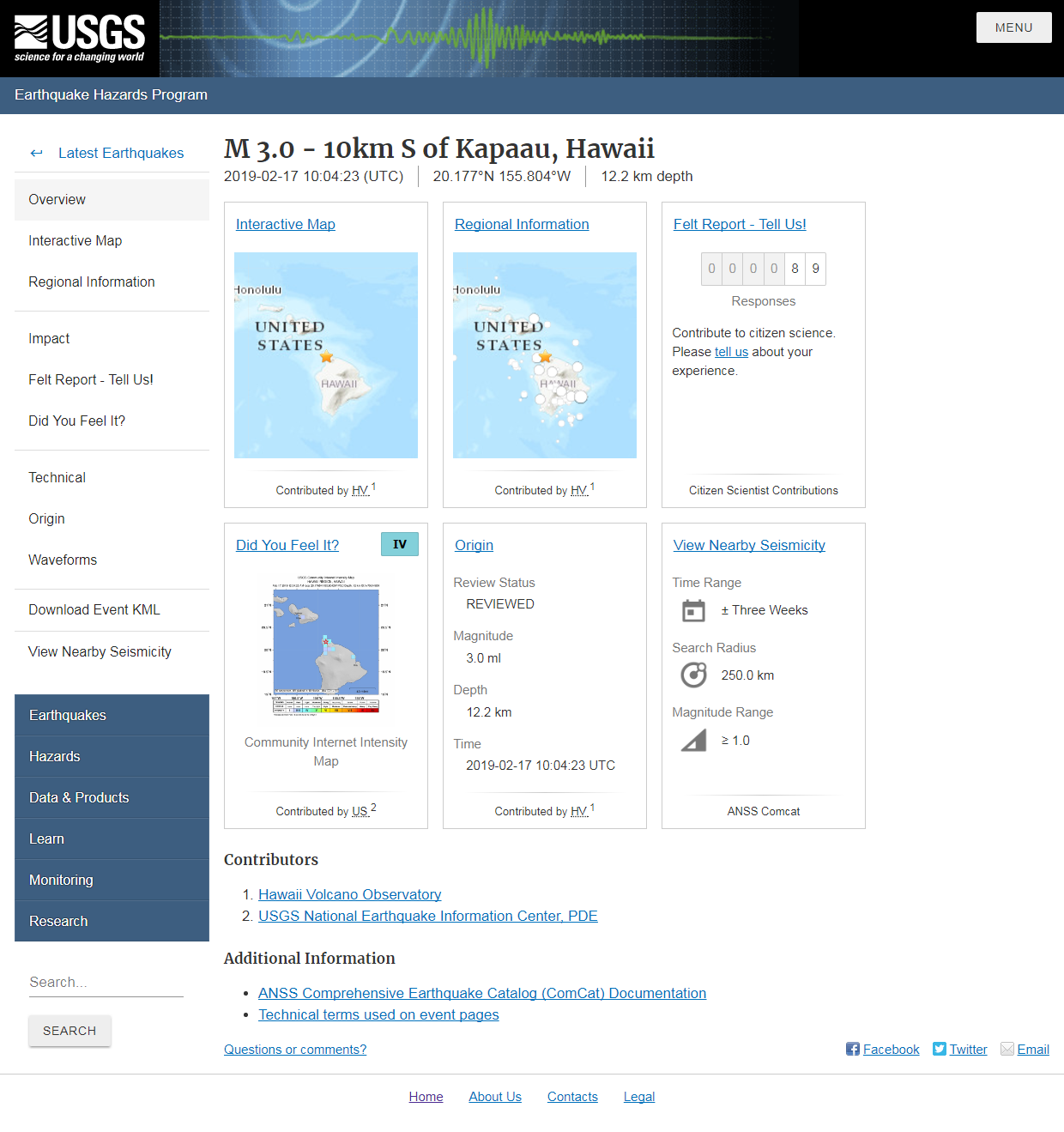 M 3.0 - 10km S of Kapaau, Hawaii.png