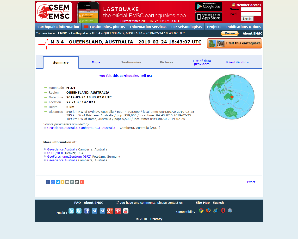 Earthquake - Magnitude 3.4 - QUEENSLAND, AUSTRALIA.png