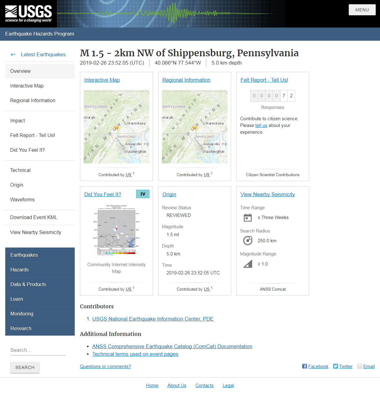 M 1.5 - 2km NW of Shippensburg, Pennsylvania.png
