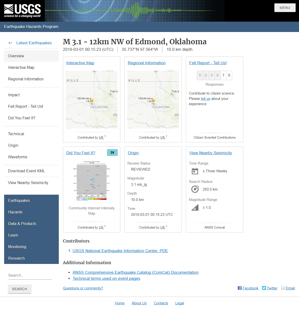 M 3.1 - 12km NW of Edmond, Oklahoma.png