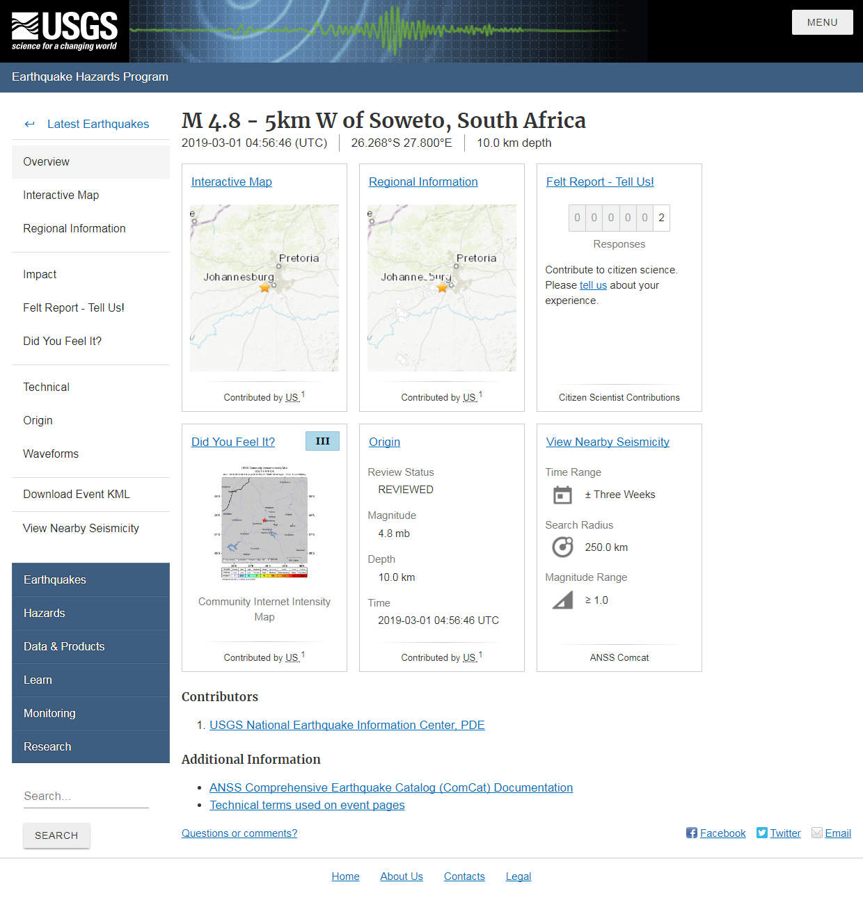 M 4.8 - 5km W of Soweto, South Africa.png