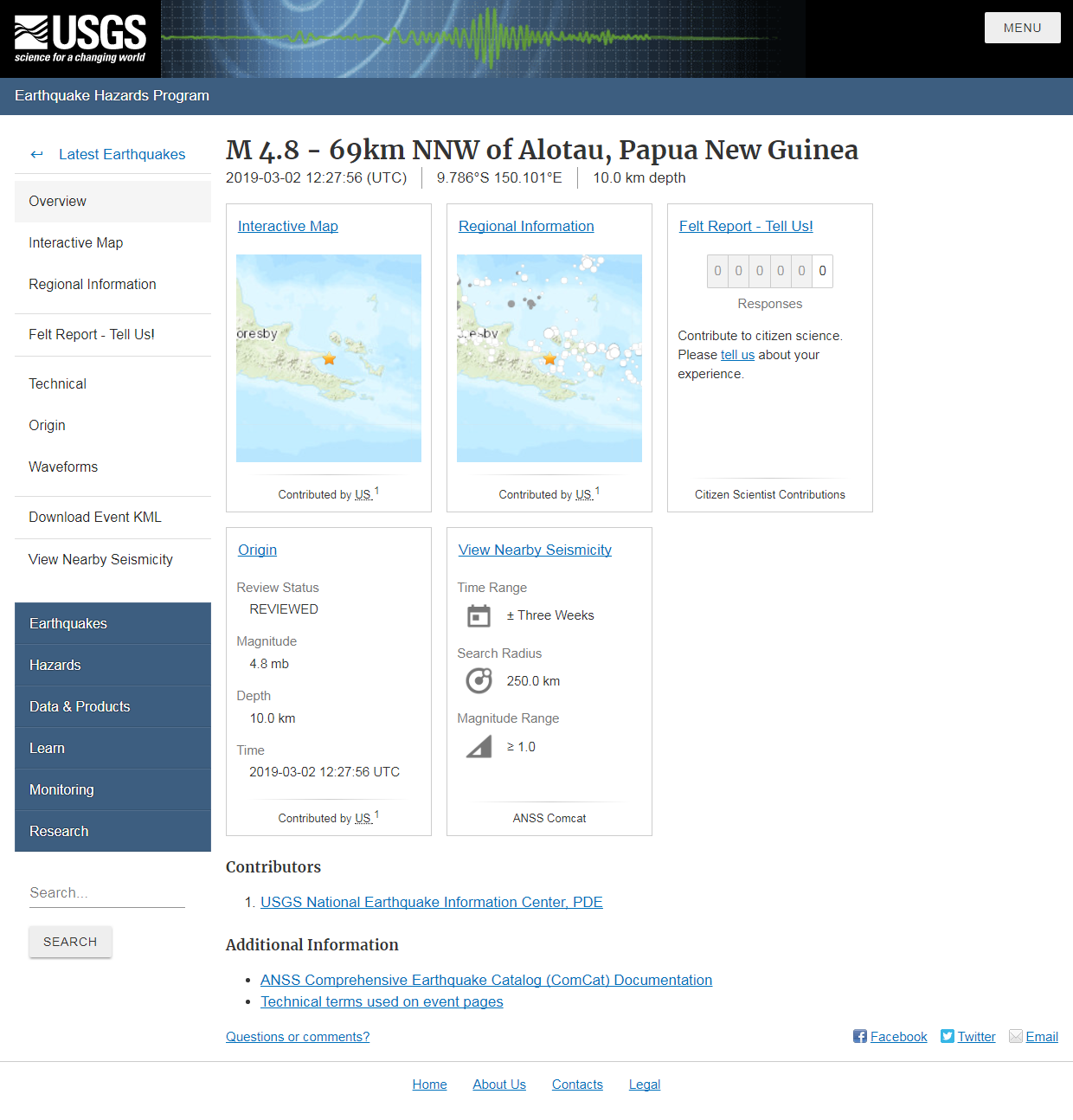 M 4.8 - 69km NNW of Alotau, Papua New Guinea.png