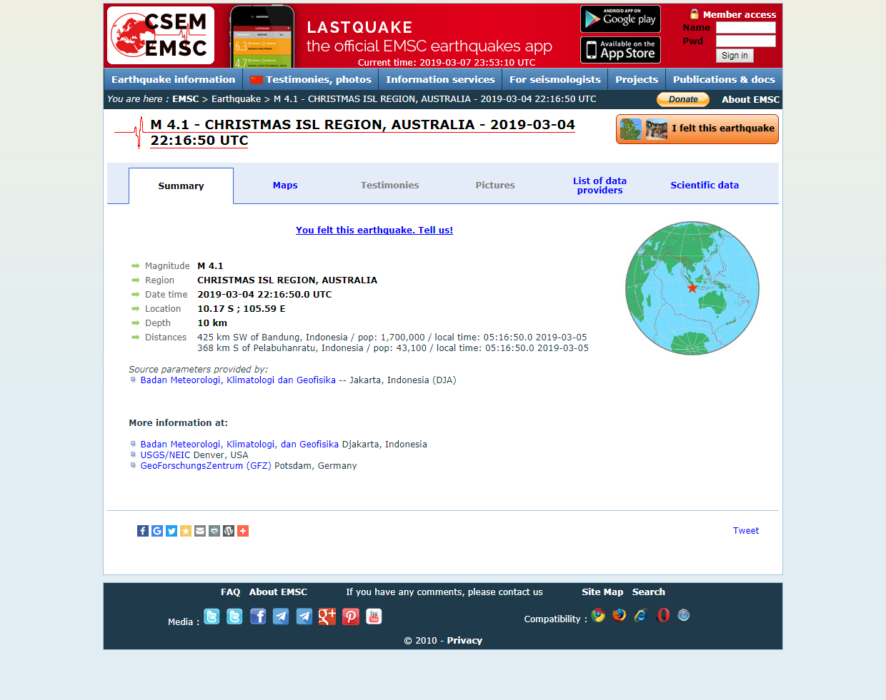 Earthquake - Magnitude 4.1 - CHRISTMAS ISL REGION, AUSTRALIA.png