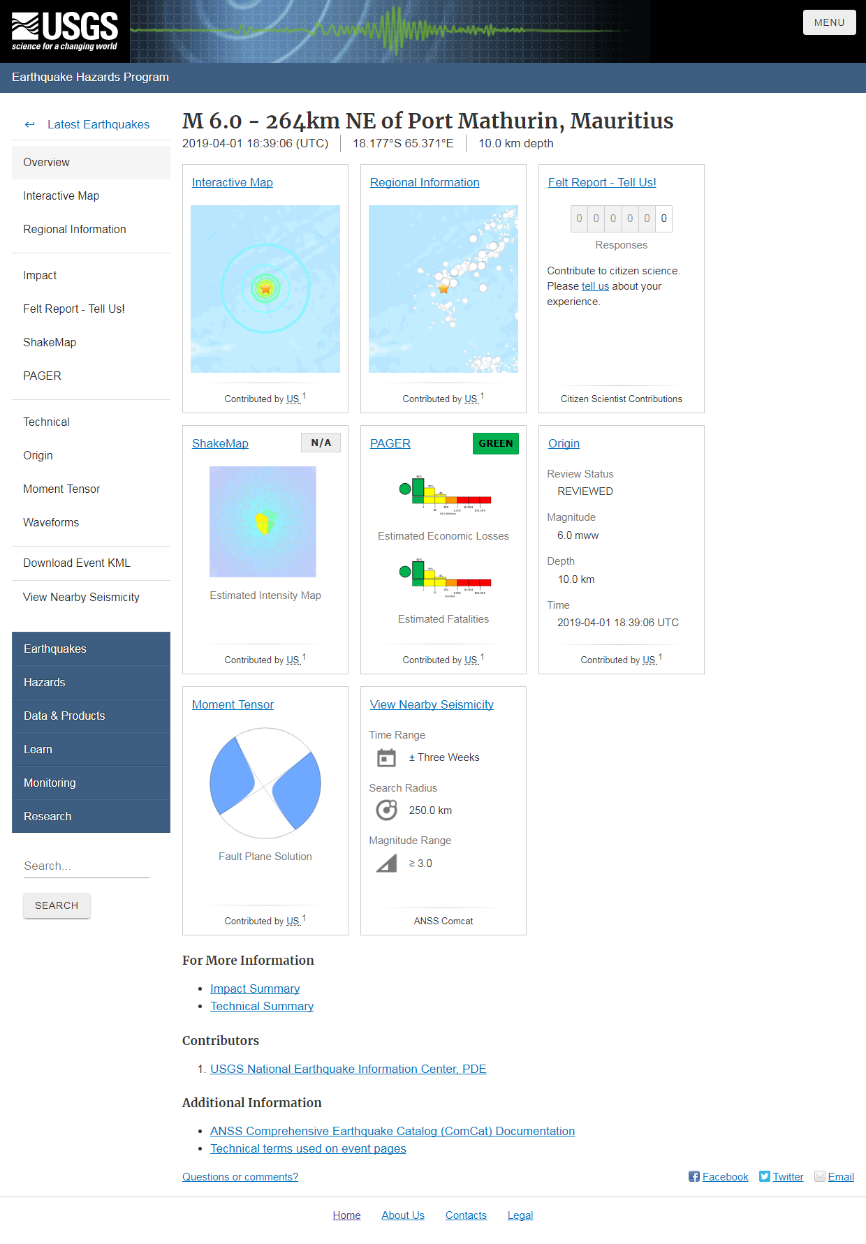 M 6.0 - 264km NE of Port Mathurin, Mauritius.png
