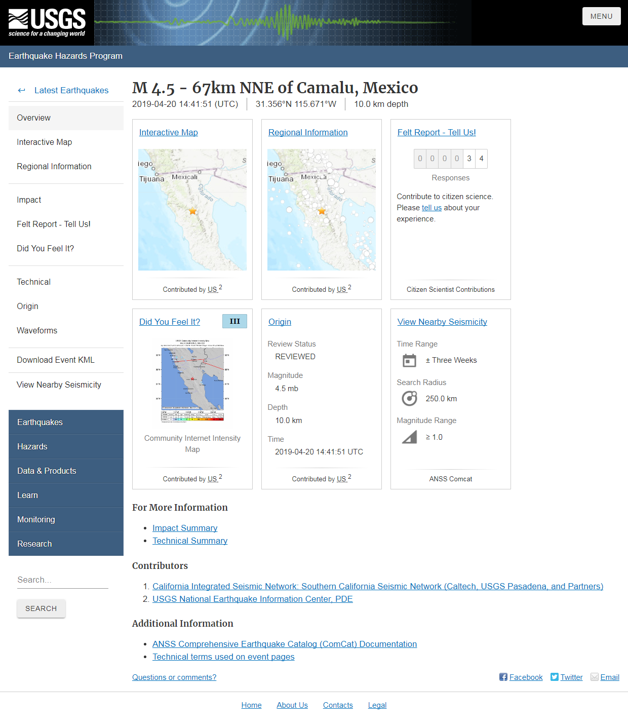 M 4.5 - 67km NNE of Camalu, Mexico.png