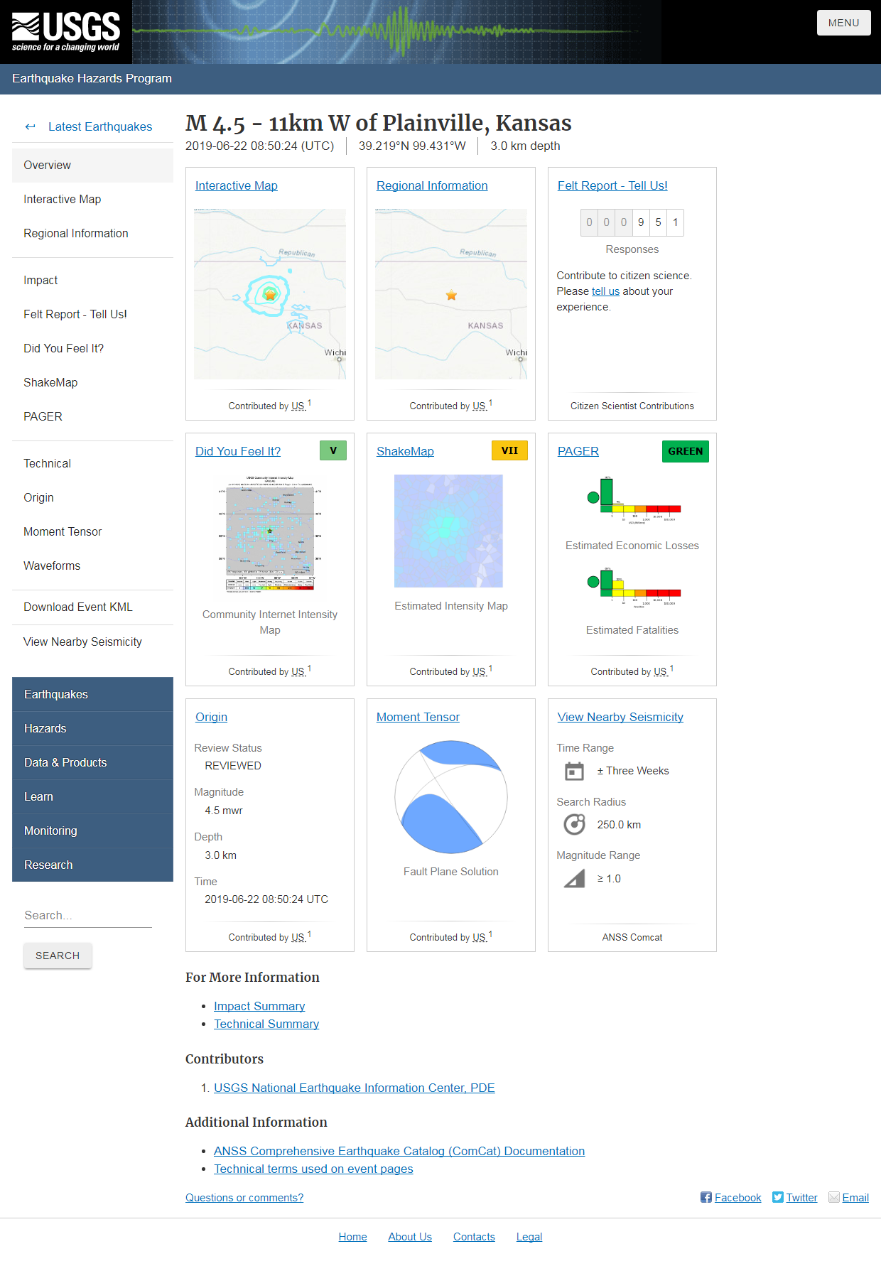 M 4.5 - 11km W of Plainville, Kansas.png