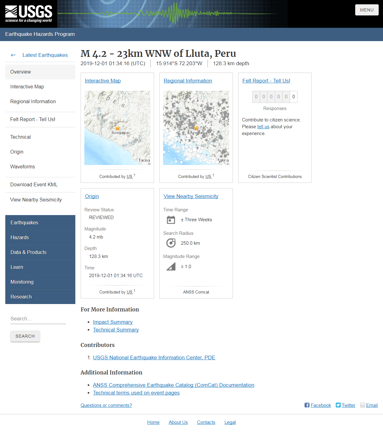 M 4.2 - 23km WNW of Lluta, Peru.png