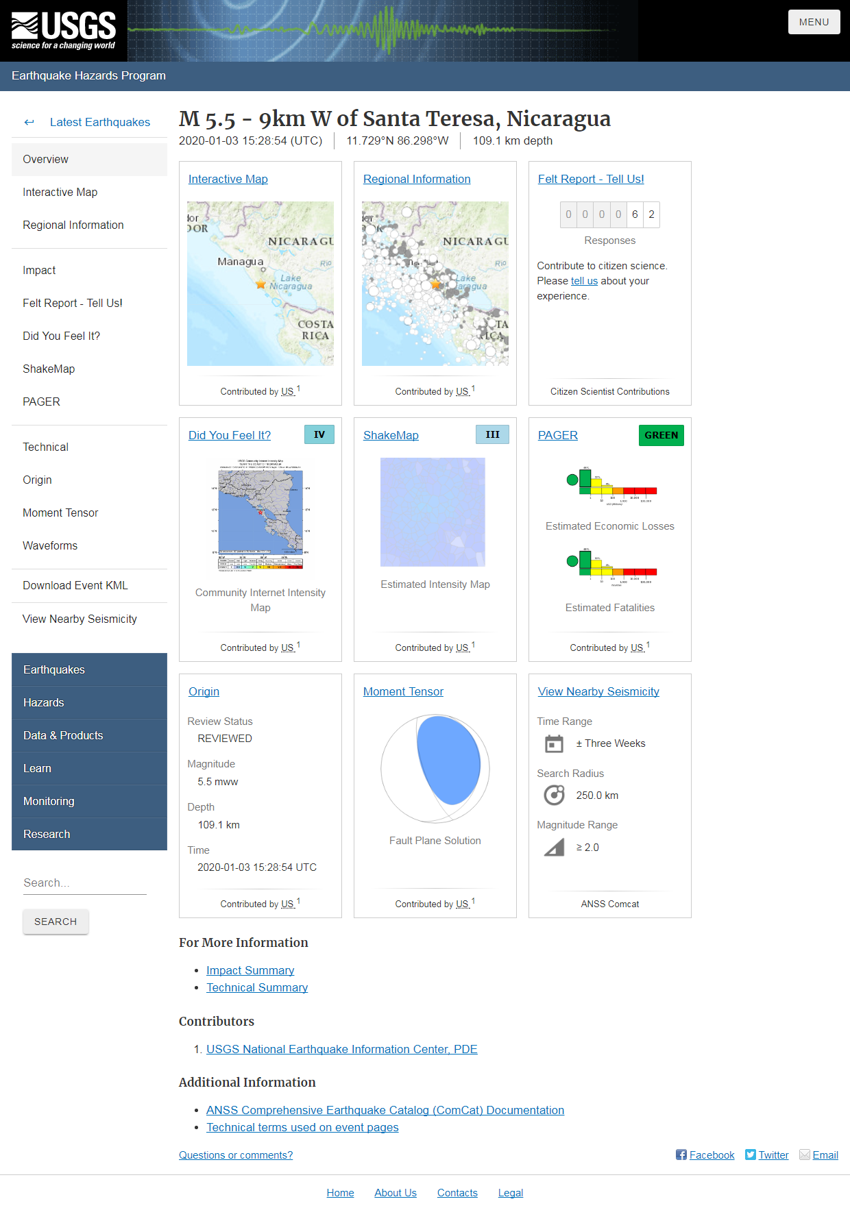 M 5.5 - 9km W of Santa Teresa, Nicaragua.png