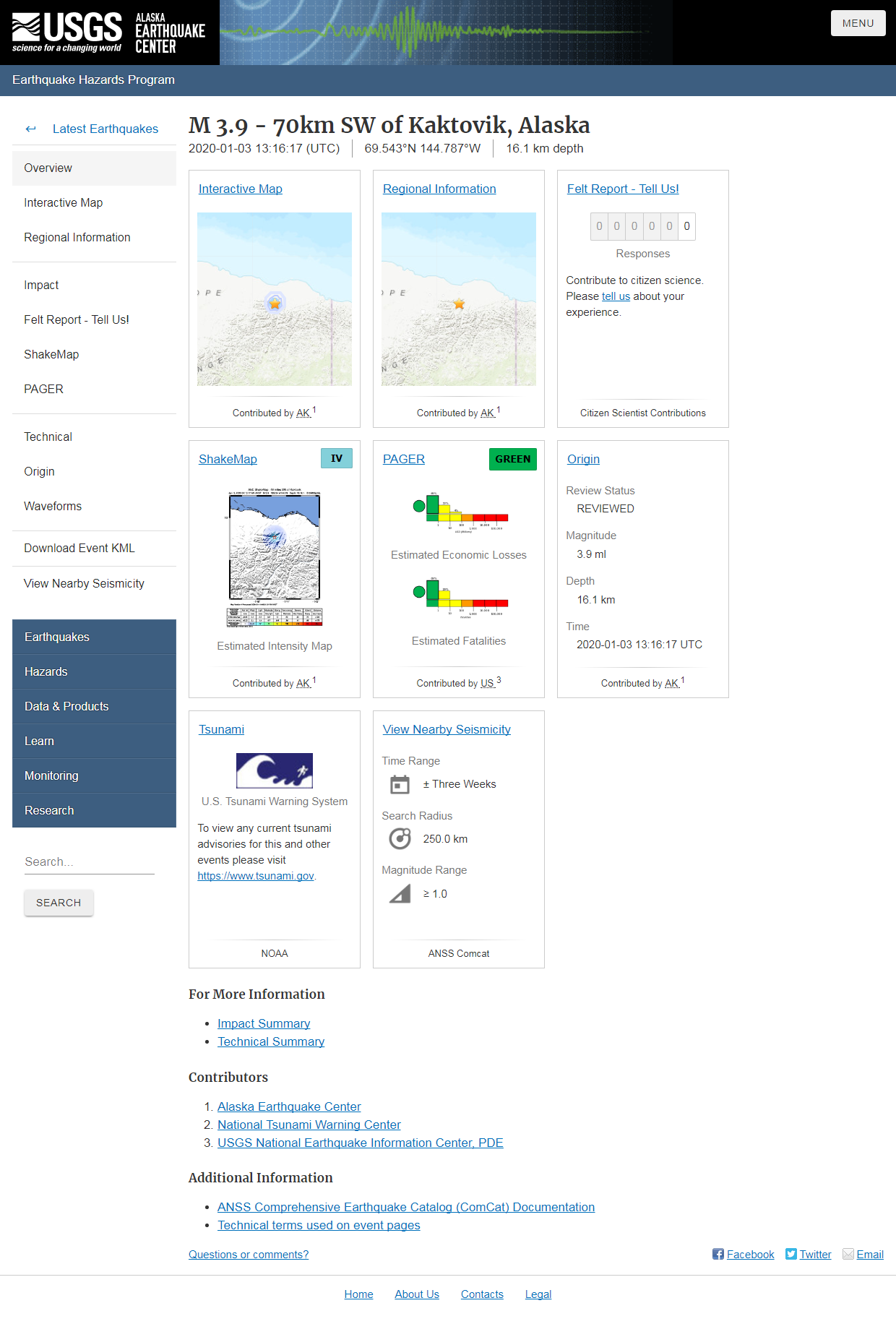 M 3.9 - 70km SW of Kaktovik, Alaska.png