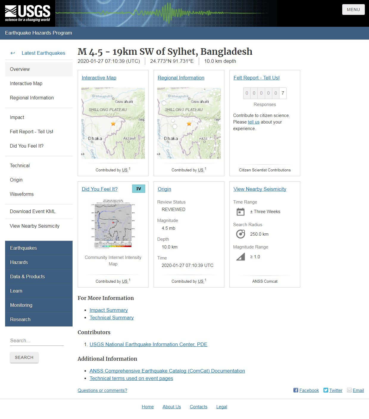 M 4.5 - 19km SW of Sylhet, Bangladesh.png