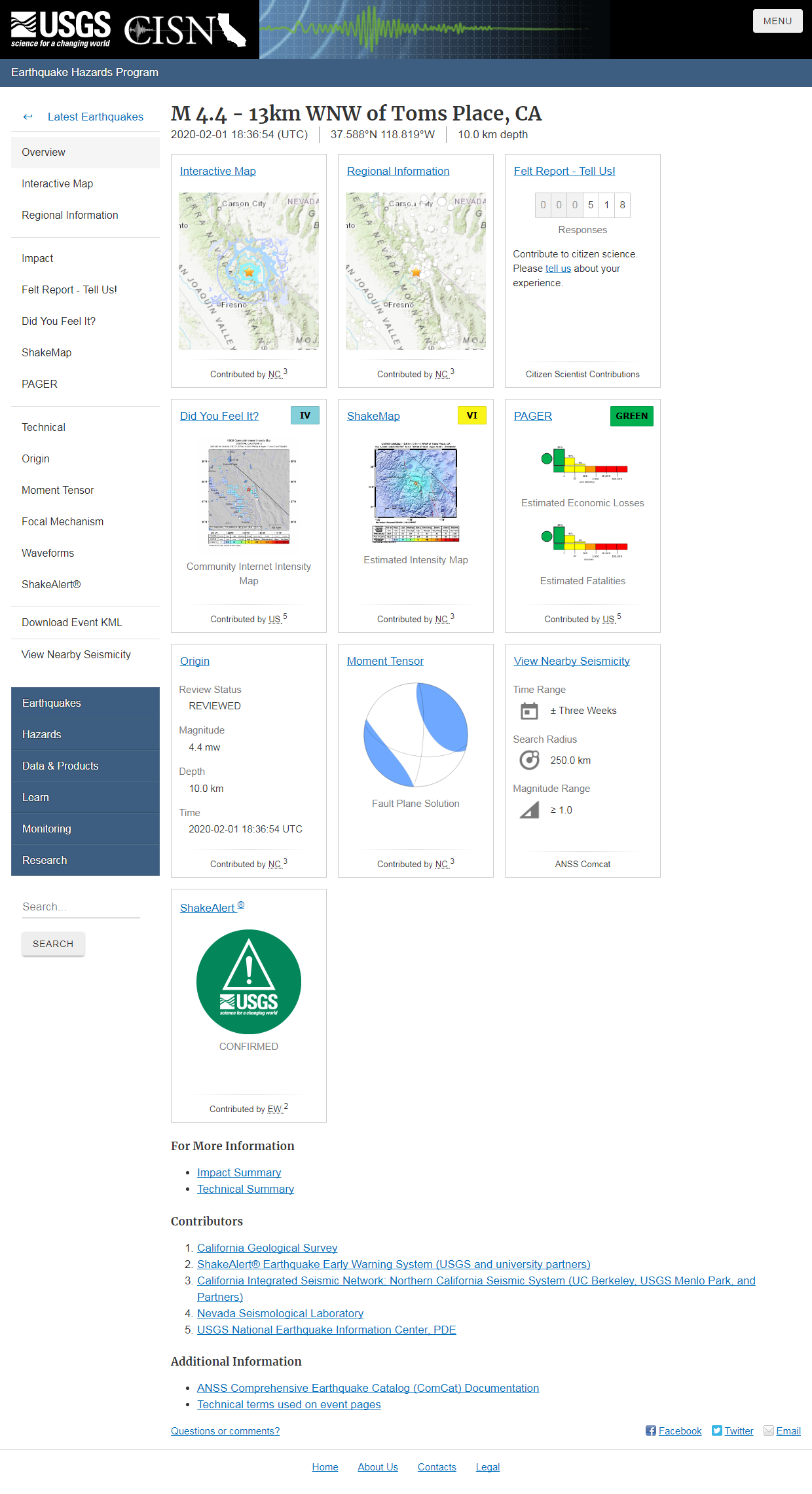 M 4.4 - 13km WNW of Toms Place, CA.png