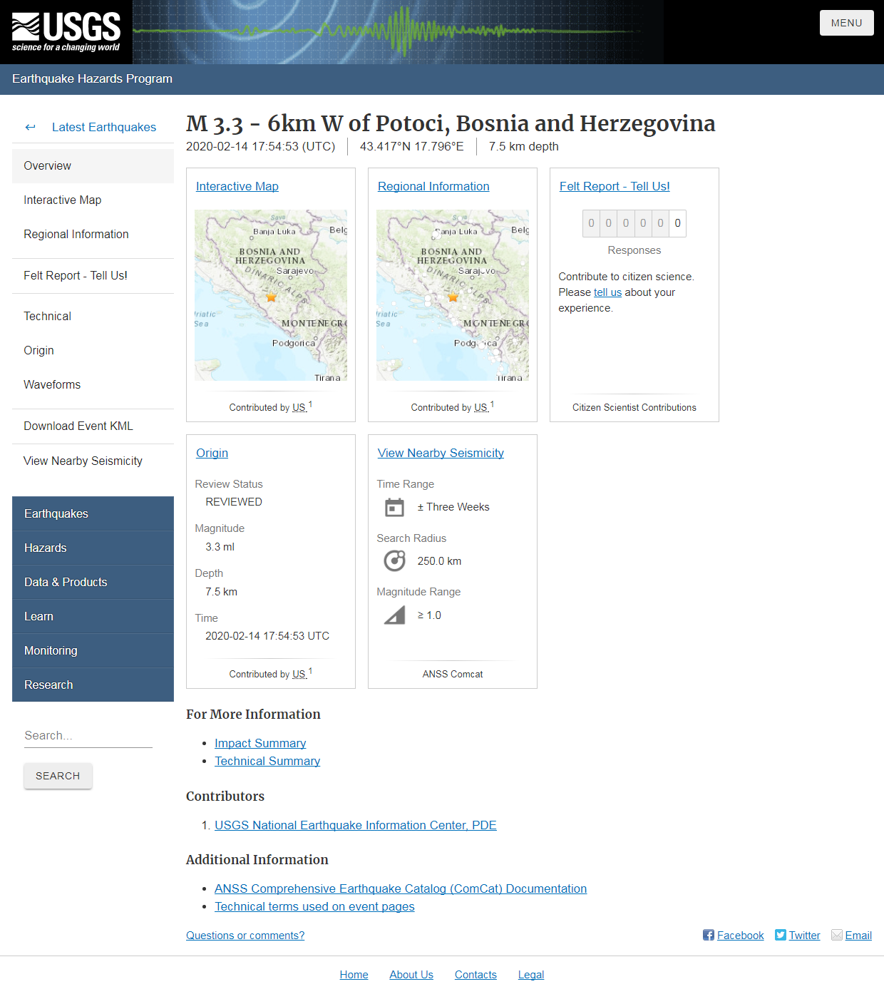 M 3.3 - 6km W of Potoci, Bosnia and Herzegovina.png