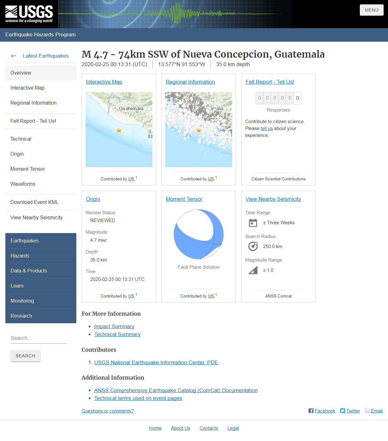 M 4.7 - 74km SSW of Nueva Concepcion, Guatemala.png