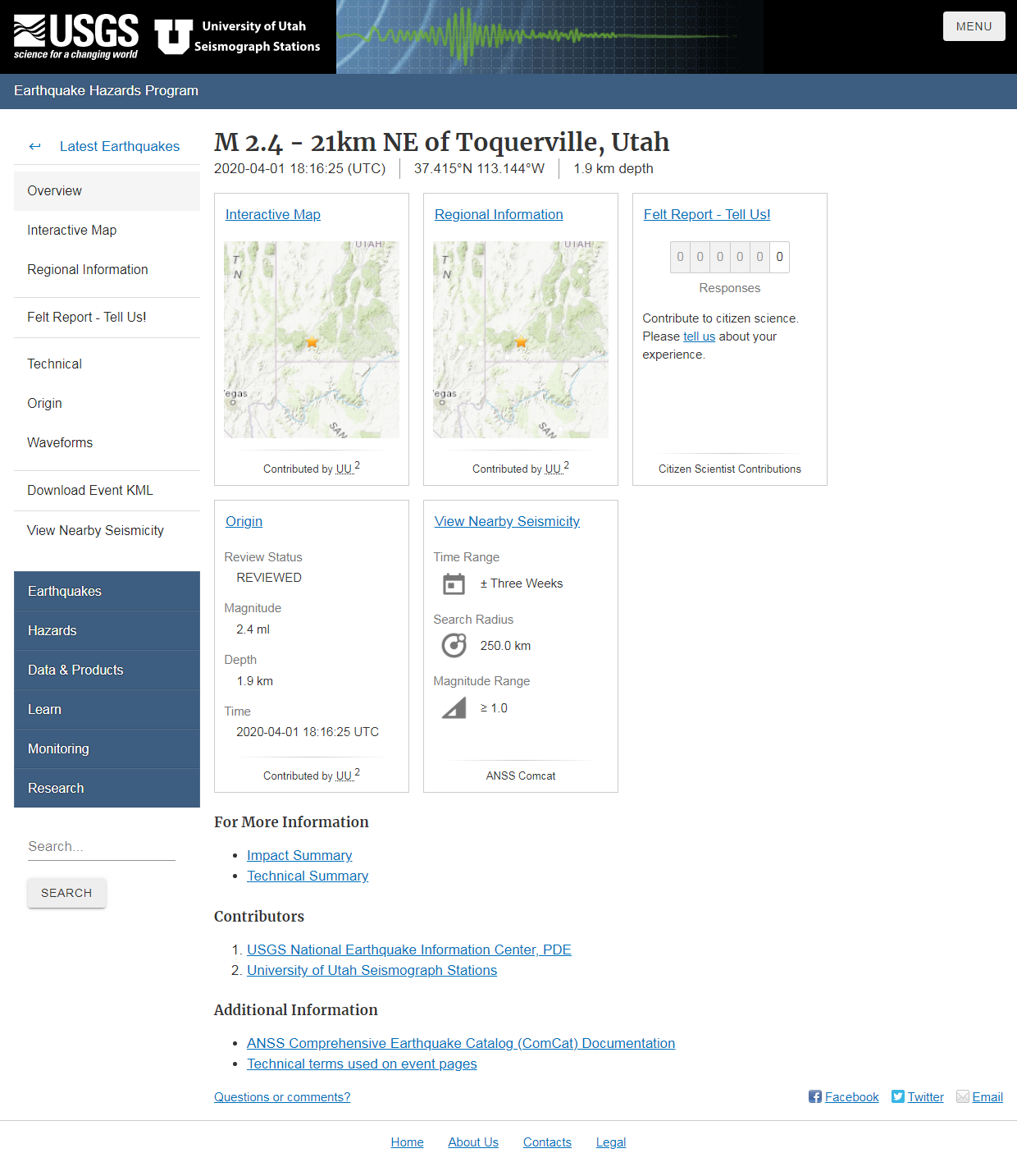 M 2.4 - 21km NE of Toquerville, Utah.png