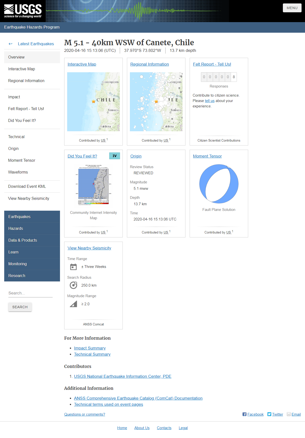 M 5.1 - 40km WSW of Canete, Chile.png