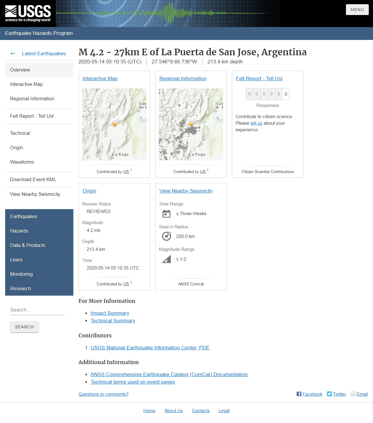 M 4.2 - 27km E of La Puerta de San Jose, Argentina.png