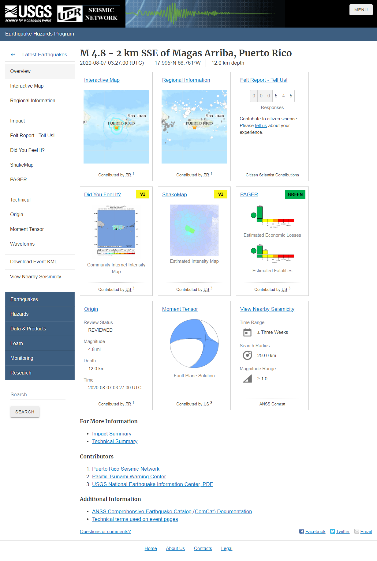 M 4.8 - 2 km SSE of Magas Arriba, Puerto Rico.png
