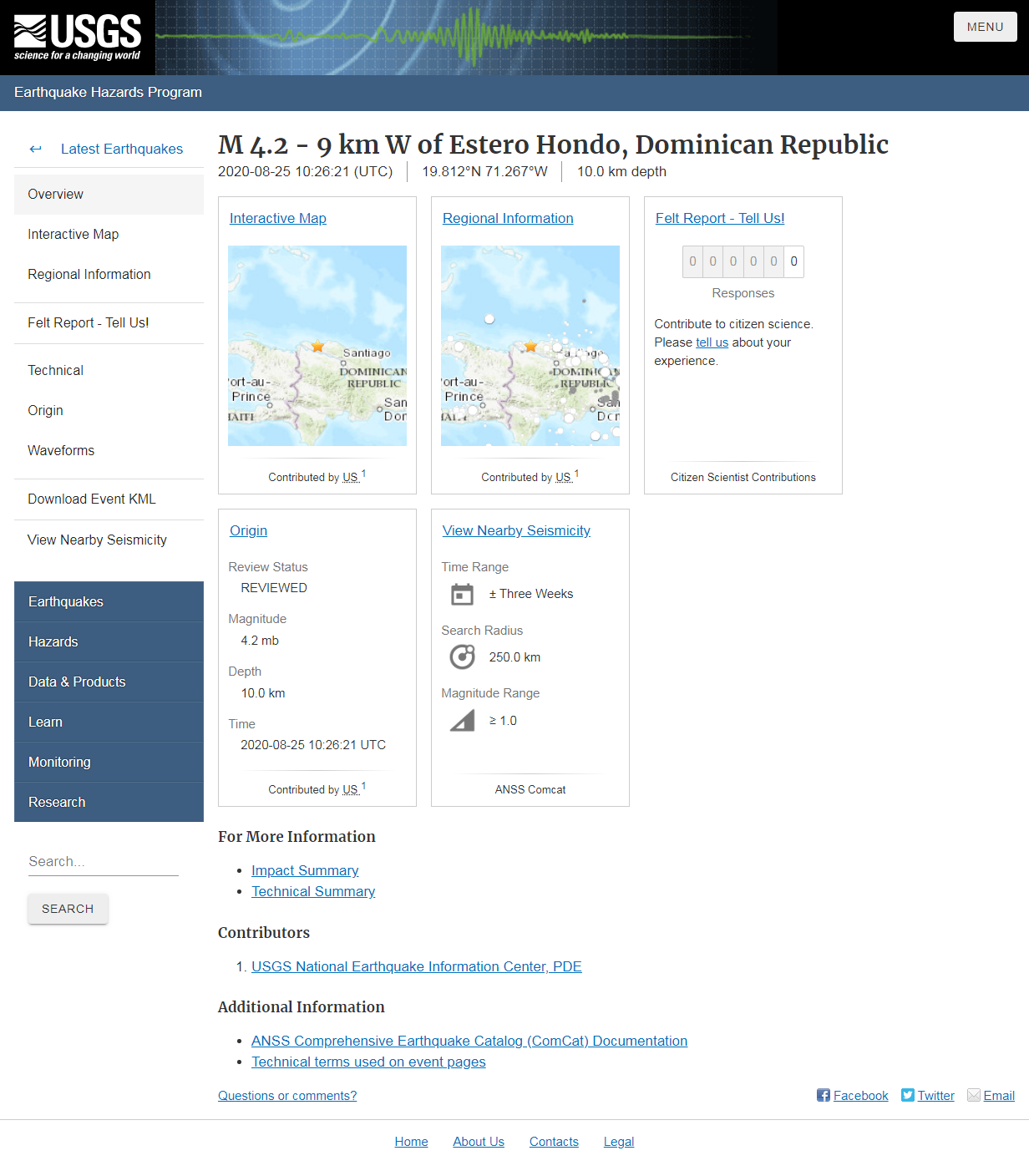 M 4.2 - 9 km W of Estero Hondo, Dominican Republic.png