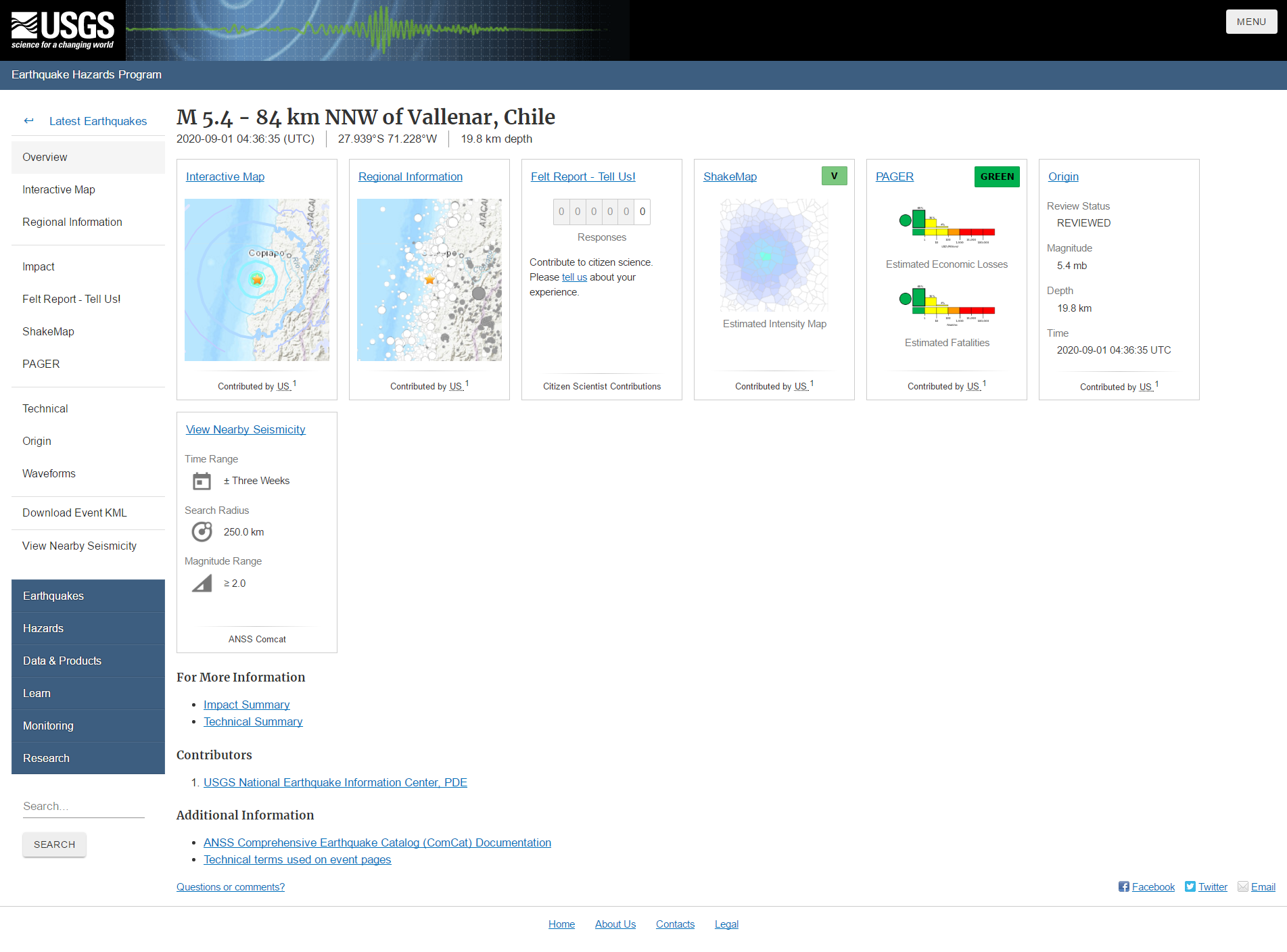M 5.4 - 84 km NNW of Vallenar, Chile.png