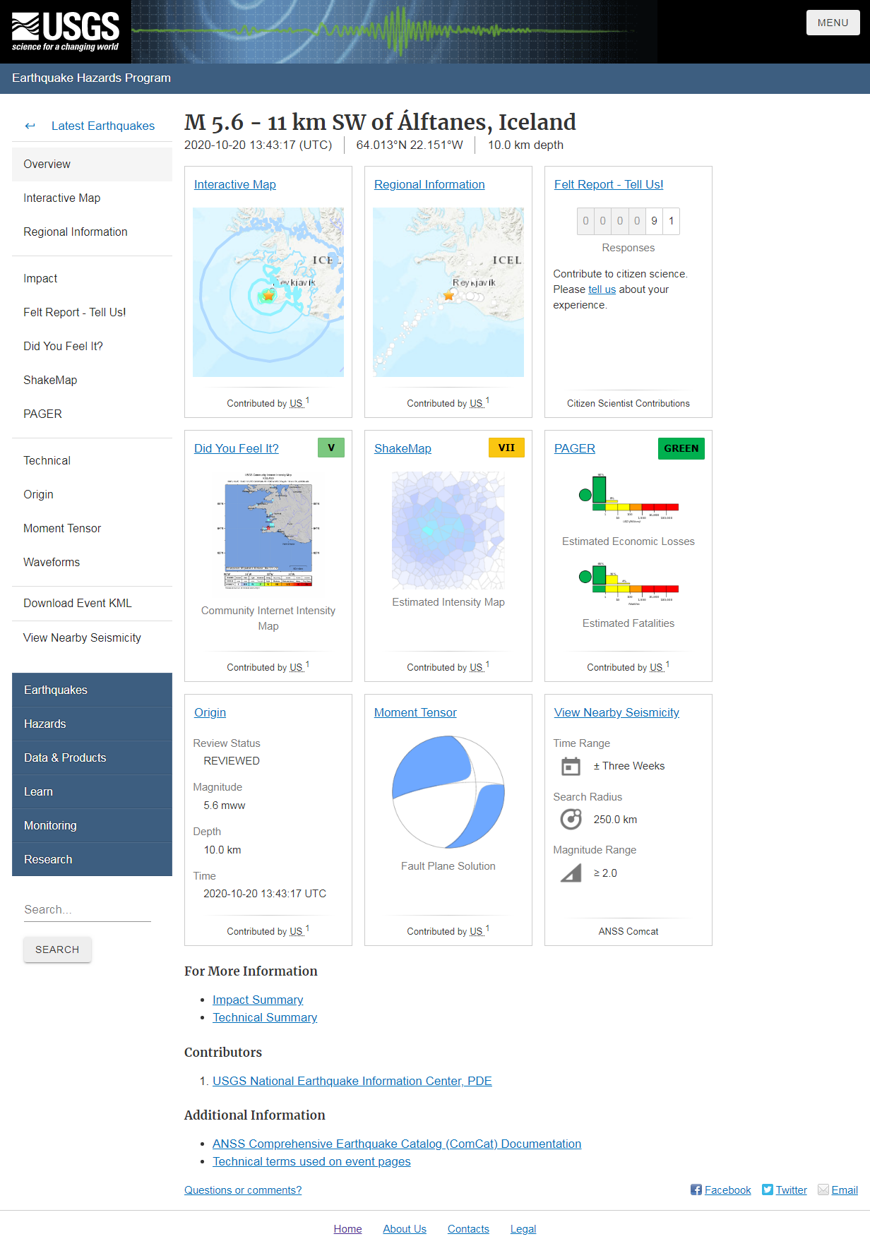 M 5.6 - 11 km SW of &Aacute;lftanes, Iceland.png