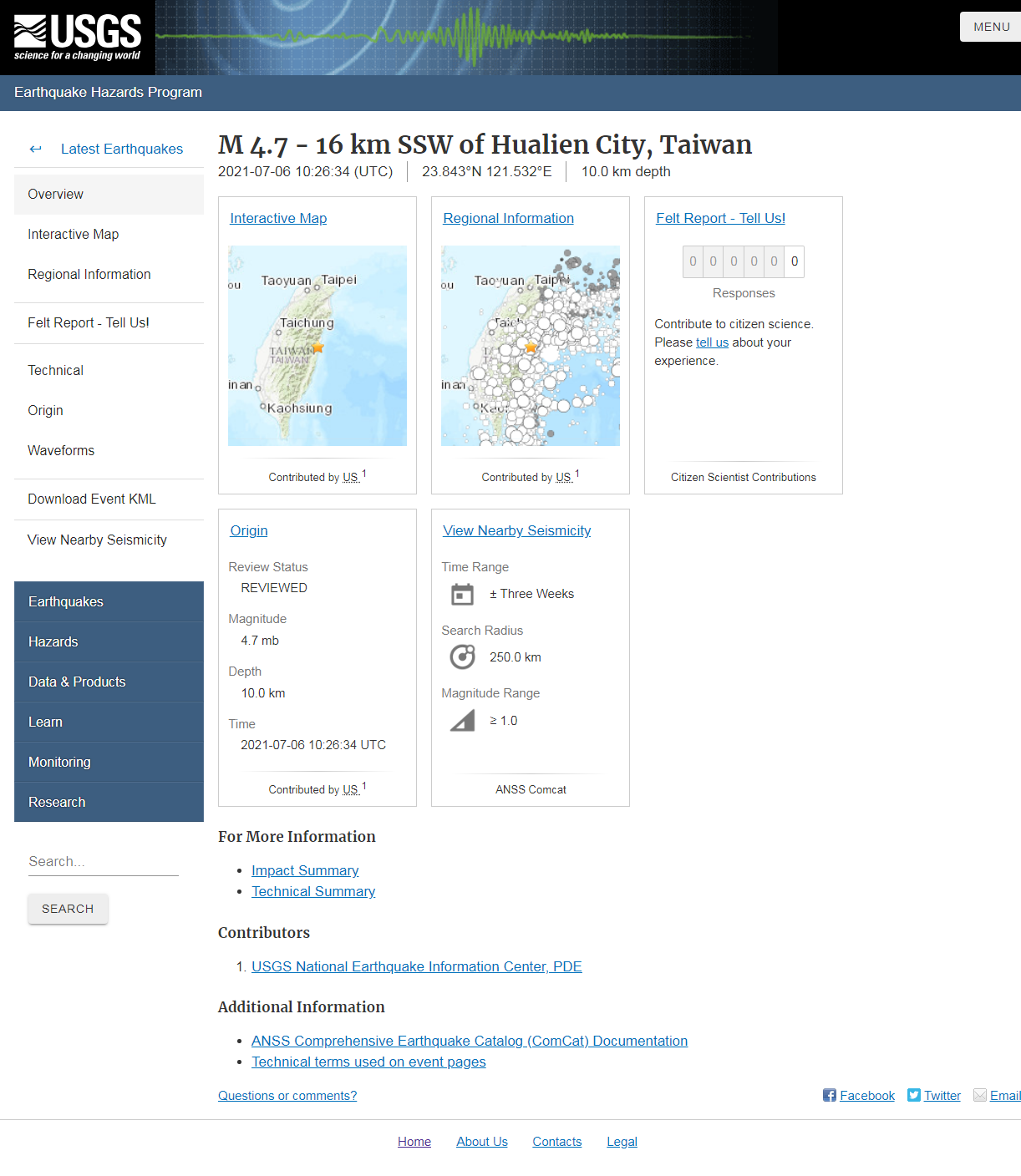 M 4.7 - 16 km SSW of Hualien City, Taiwan.png