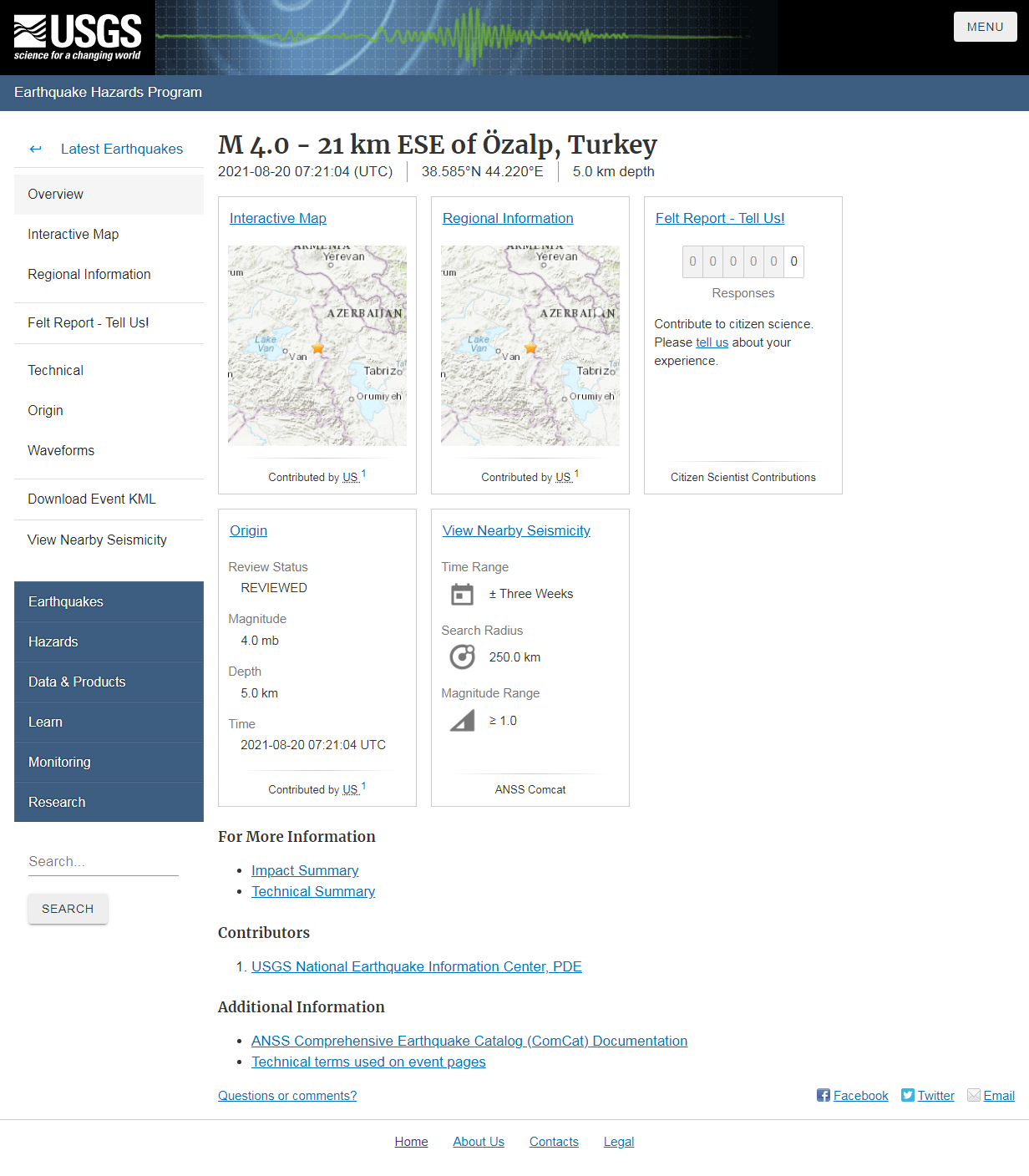 M 4.0 - 21 km ESE of &Ouml;zalp, Turkey.png