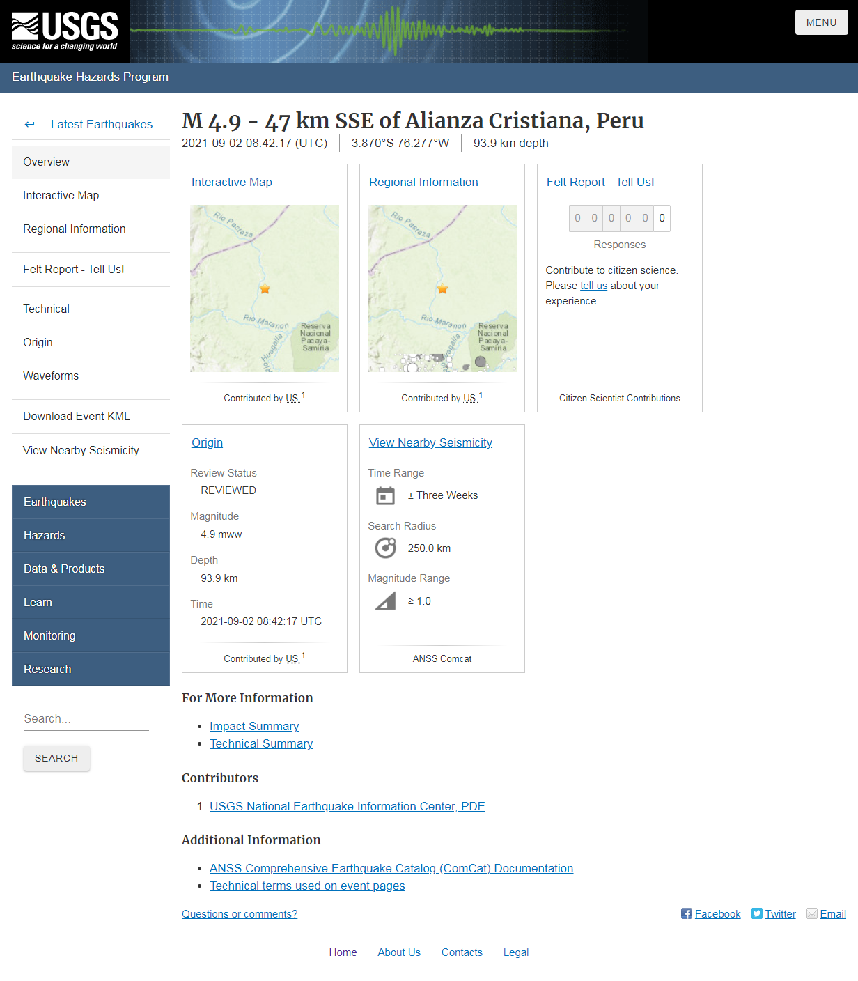 M 4.9 - 47 km SSE of Alianza Cristiana, Peru.png